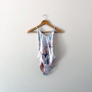 Wildfox White Horse Fairytale One Piece Swimsuit P/S